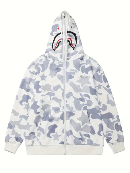 Babelys Camo Shake Zip up Hoodie