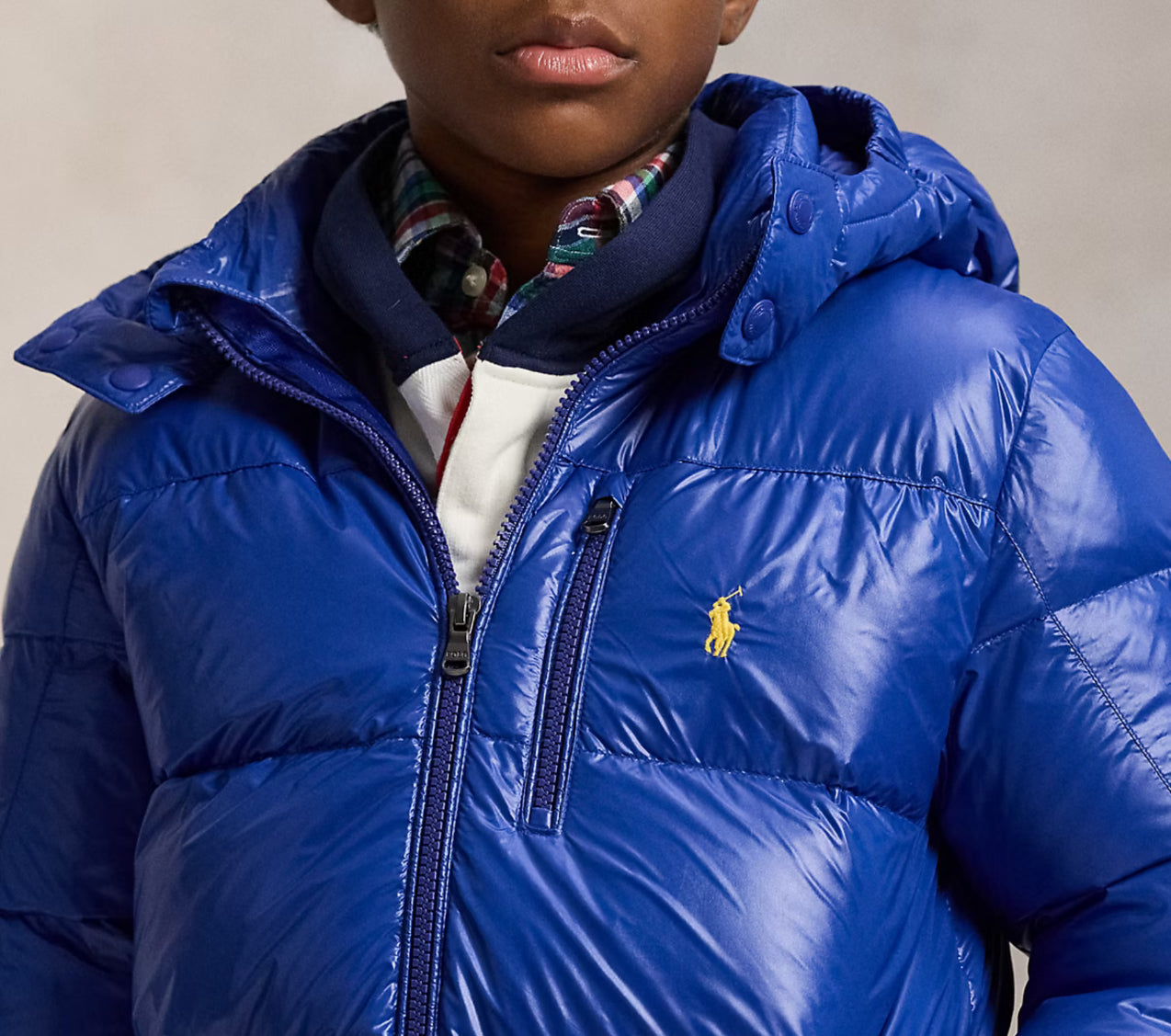 The Gorham Glossed Down polo Jacket